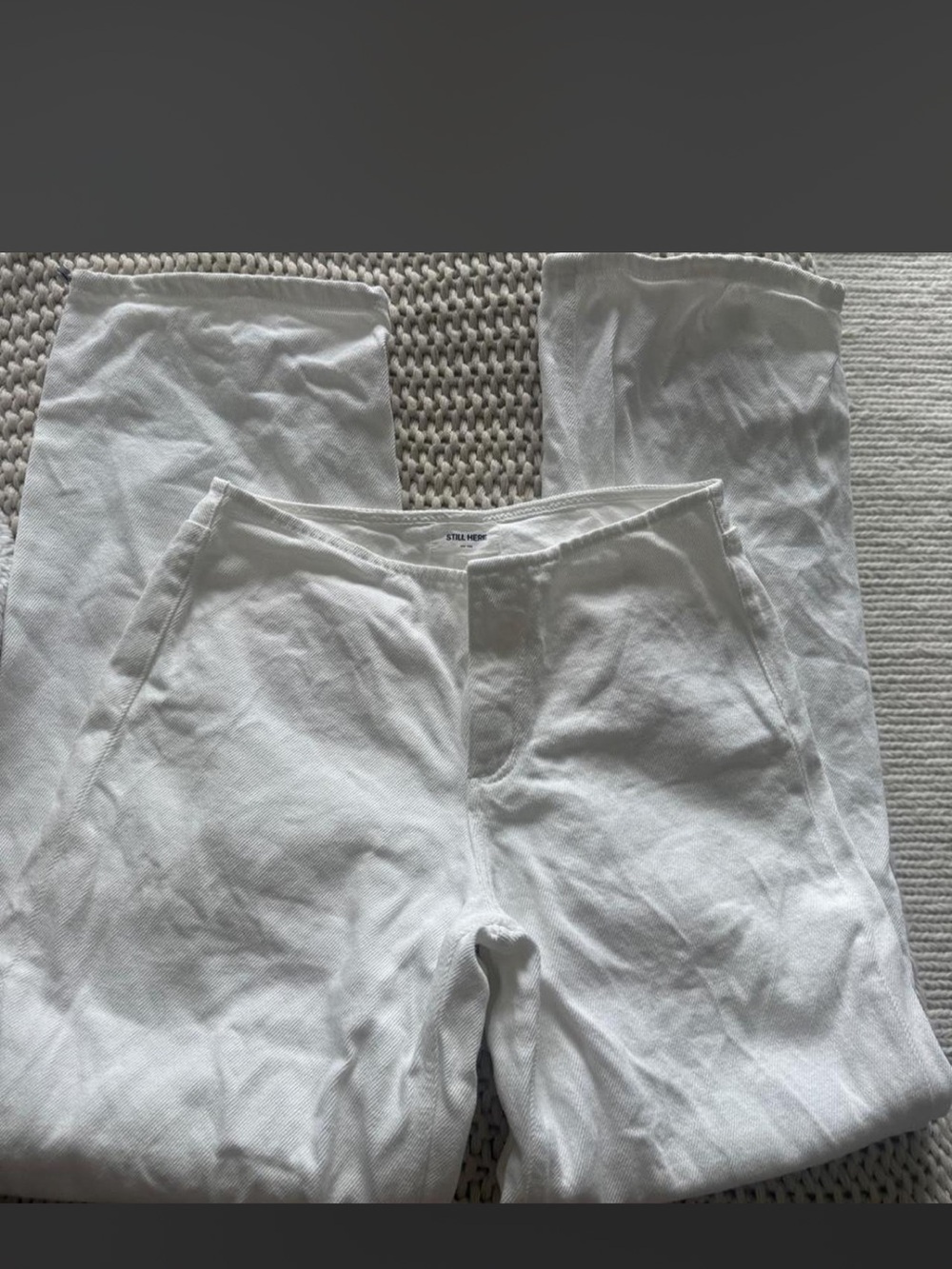 White Still Here Spot Jeans